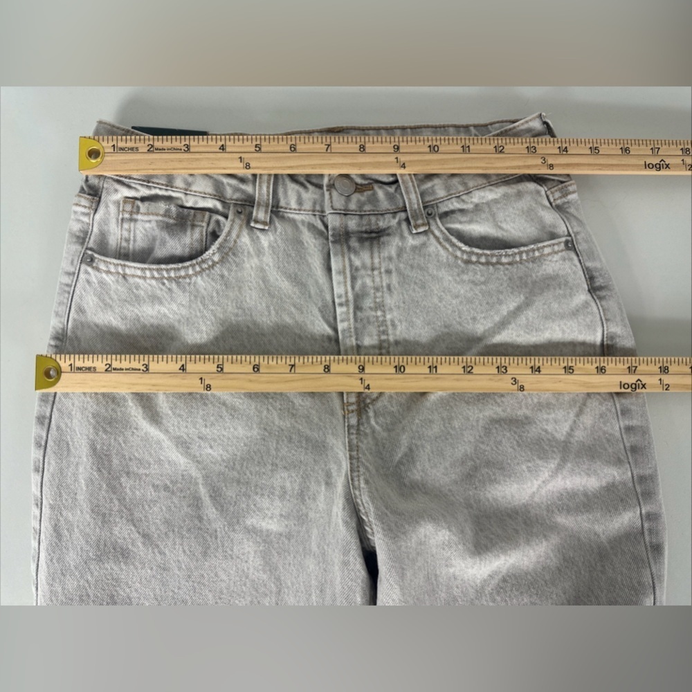 NWT Wild Fable Sz 6/32” High Rise Straight Jeans Distressed Button Fly Juniors - Picture 7 of 11